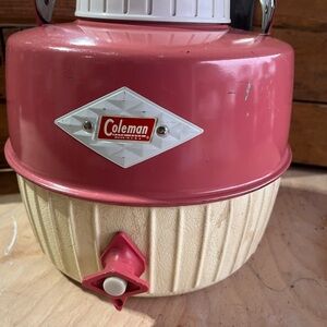 Coleman Pink and Cream Insulated Beverage Jug with Spout
